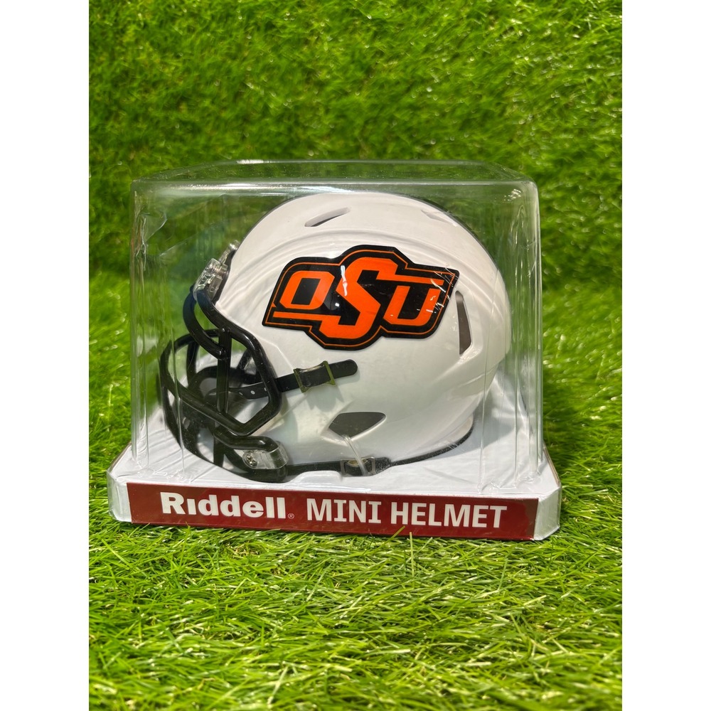 Riddell Oklahoma State Cowboys NCAA‎ Speed Mini Football Helmet White OSU New
